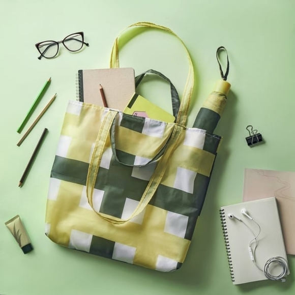 IKEA Handbags - IKEA SKYNKE Shopping Bag Green Olive 17 3/4x14 1/4" Stylish Tote New Reusable
